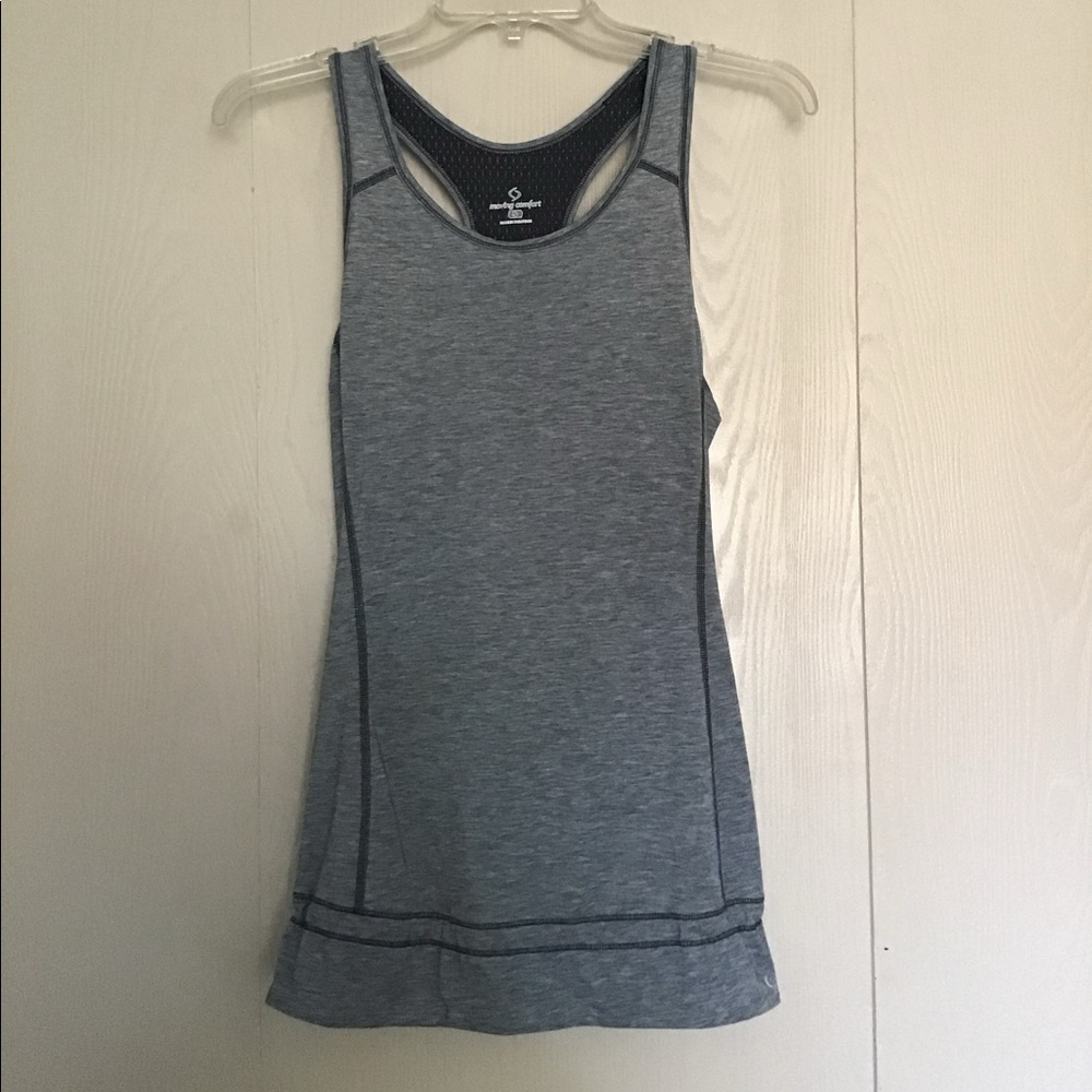 Moving Comfort Heather Gray Racerback Tank Top